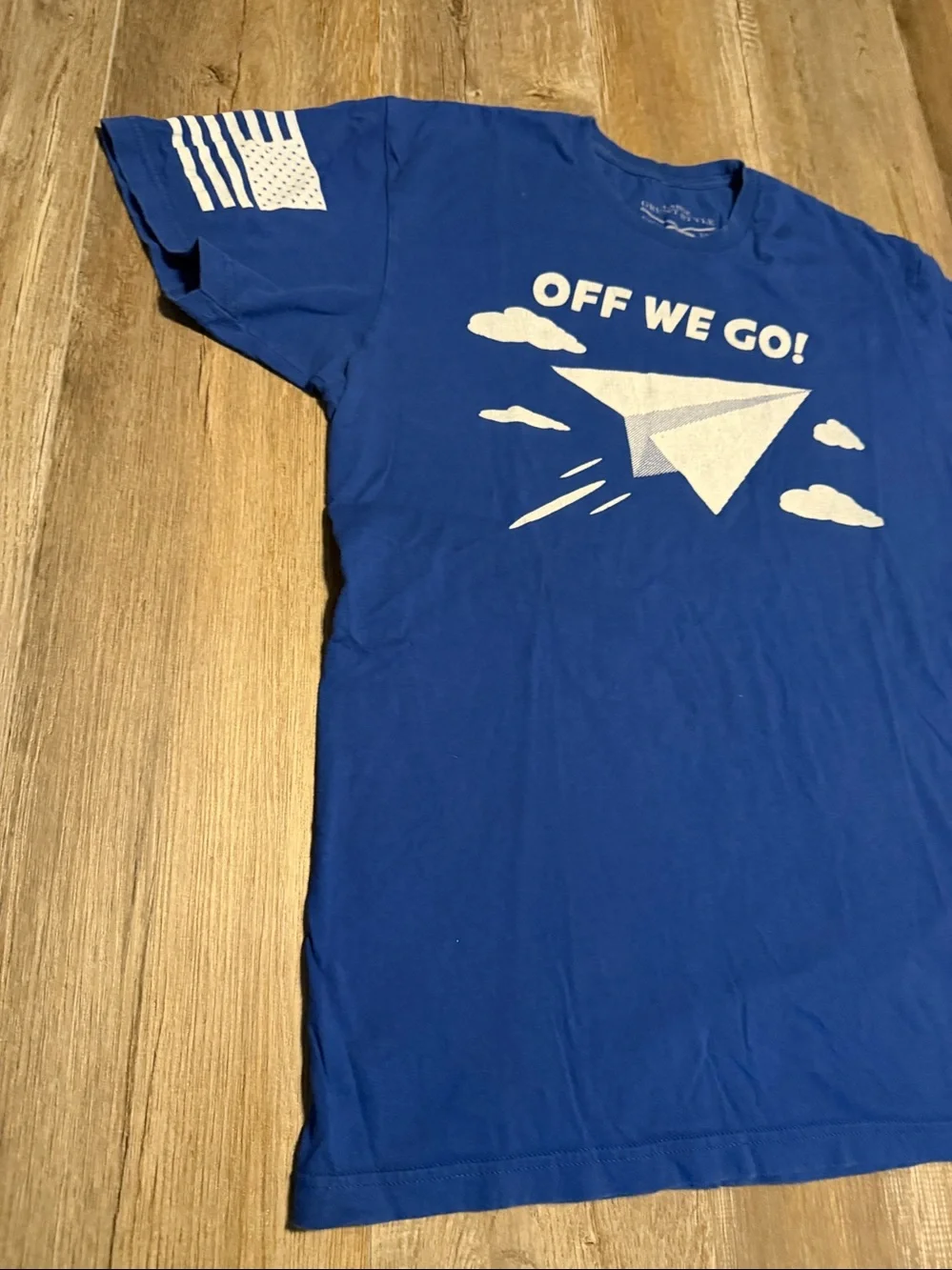 Grunt Style Blue 'Off We Go!' Graphic Tee